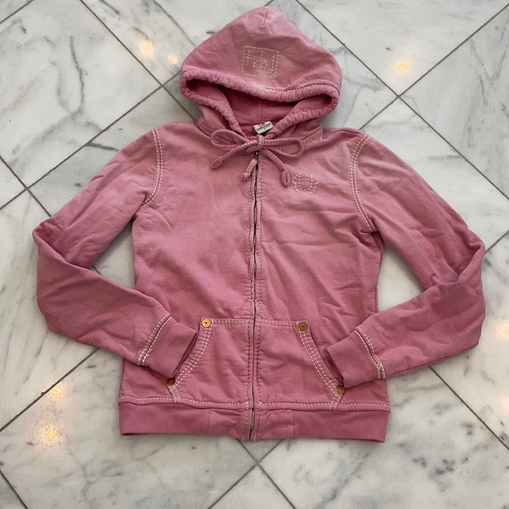 True Religion Pink Hoodie